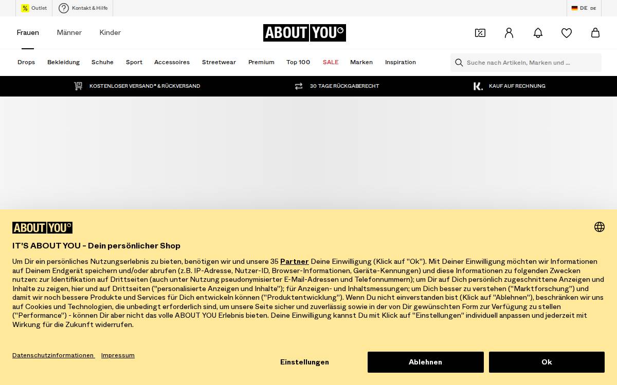 Aboutyou website preview