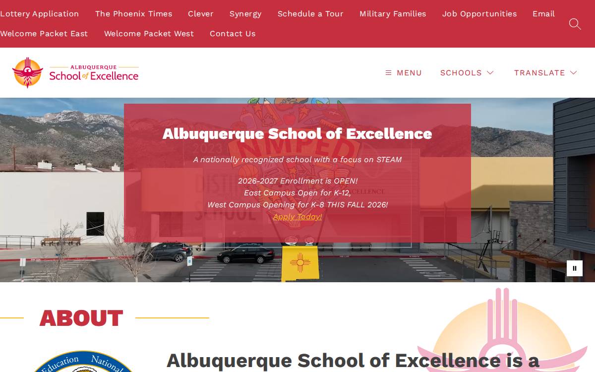 Abqse website preview