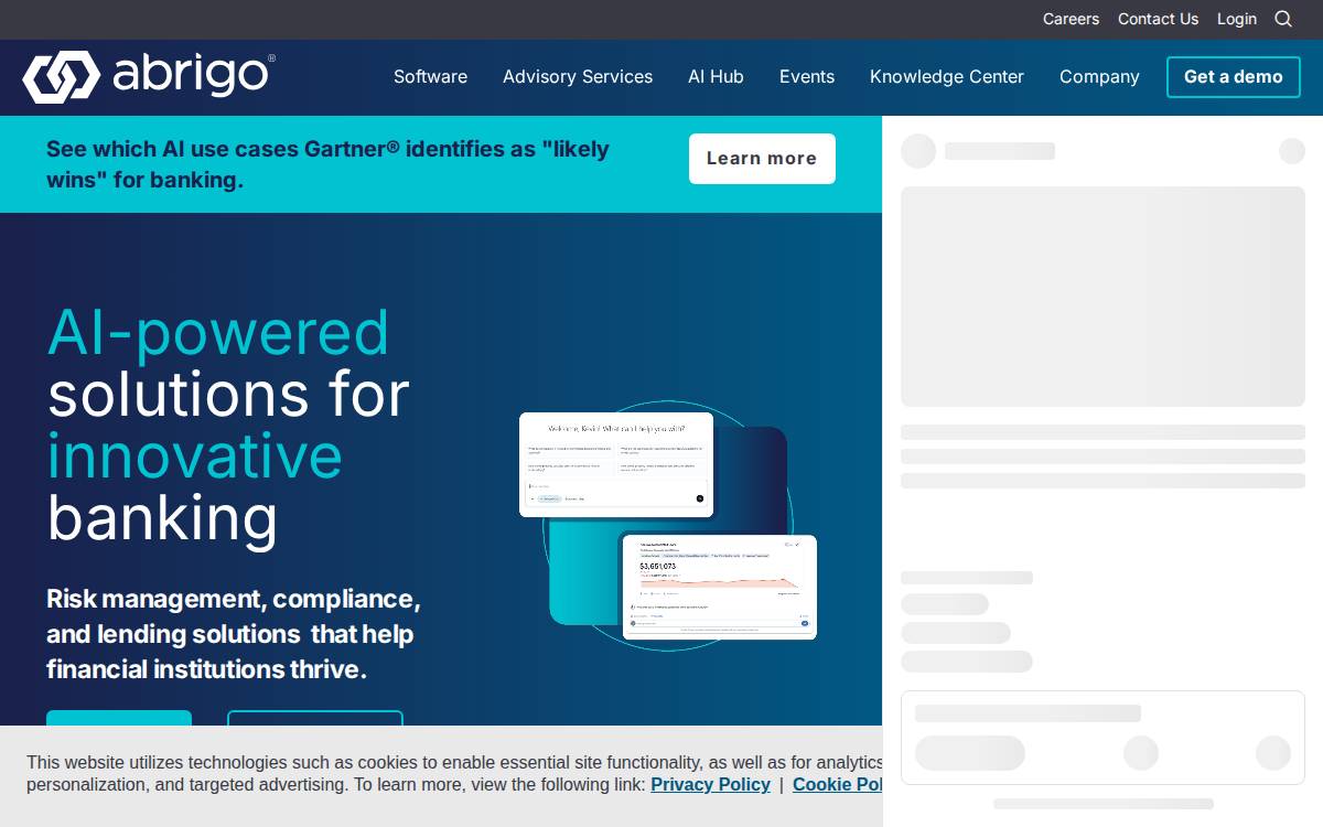 Abrigo website preview