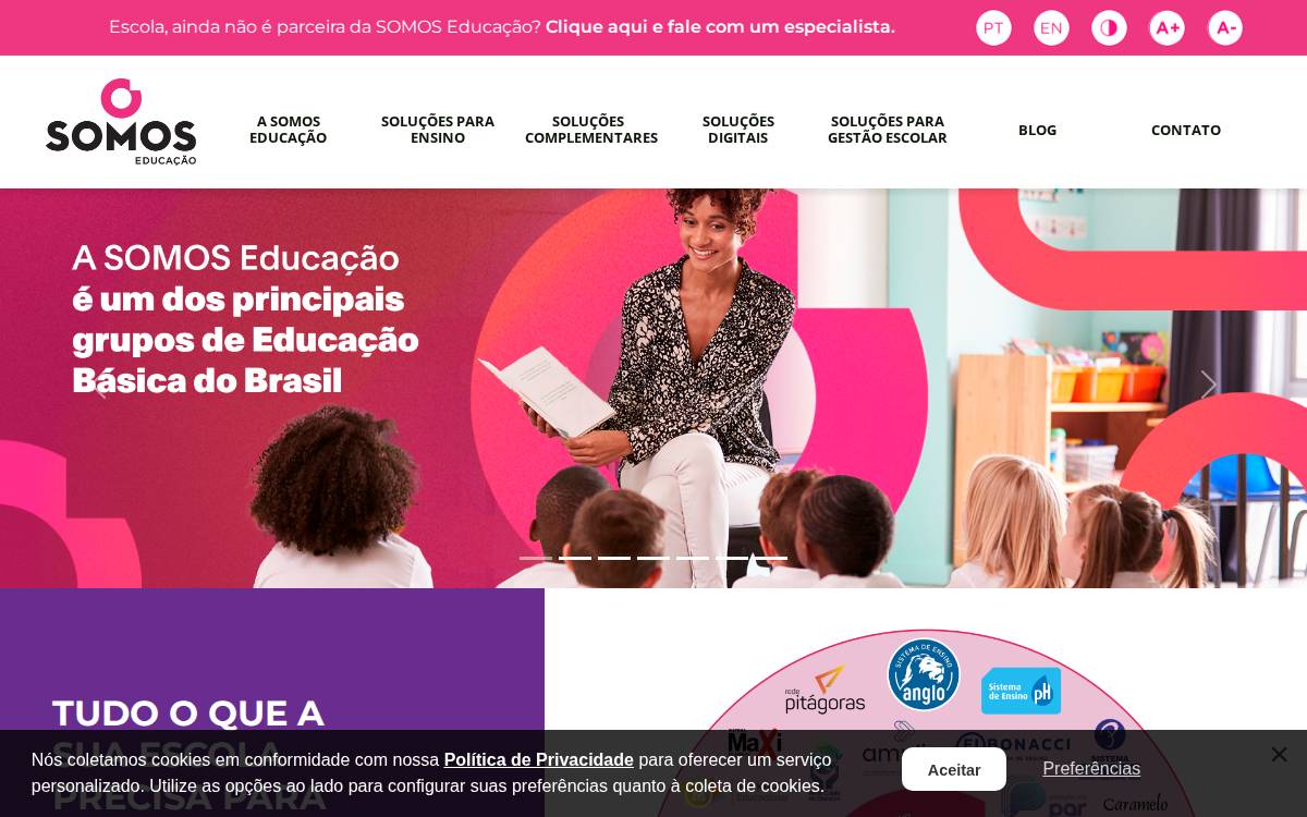 Abril Educação website preview