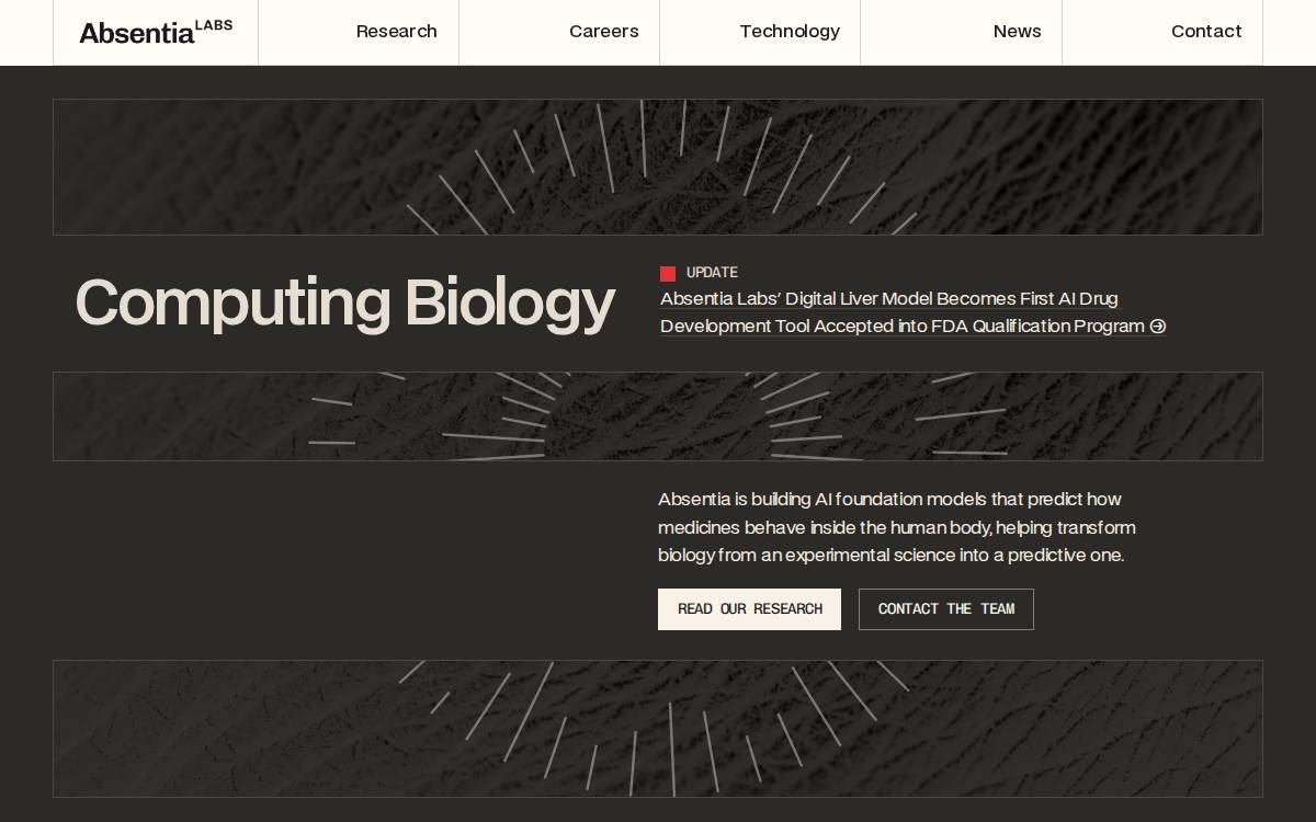 Absentia website preview