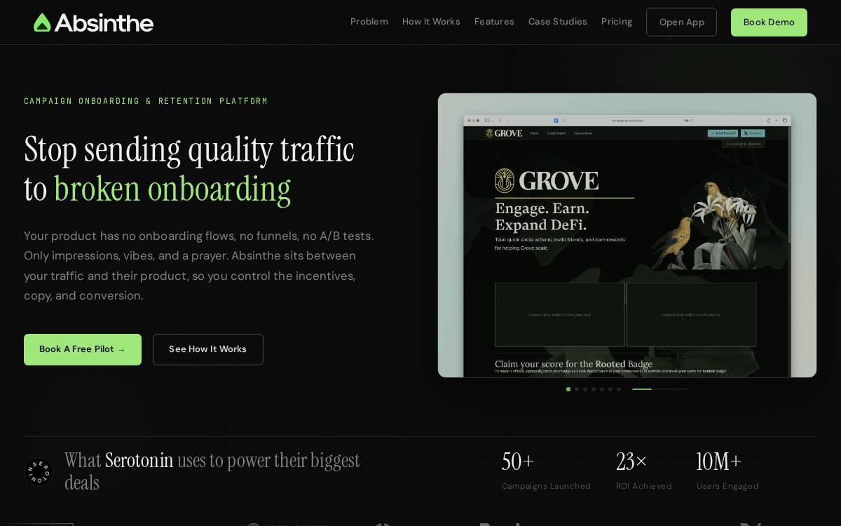 Absinthe Labs website preview