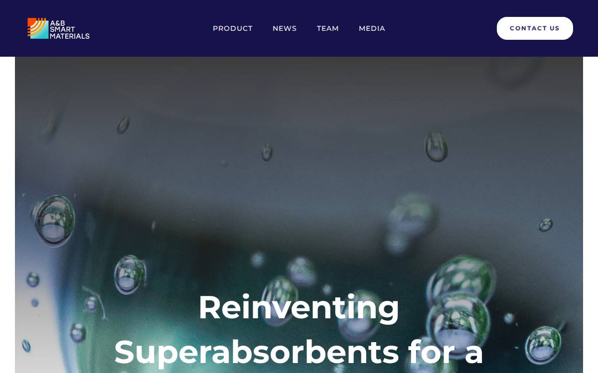 Ab Smart Materials website preview