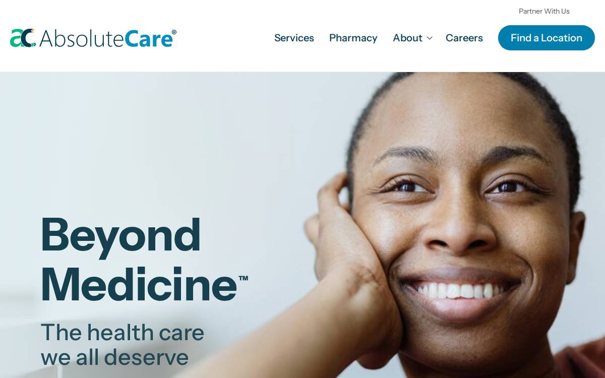 AbsoluteCare website preview