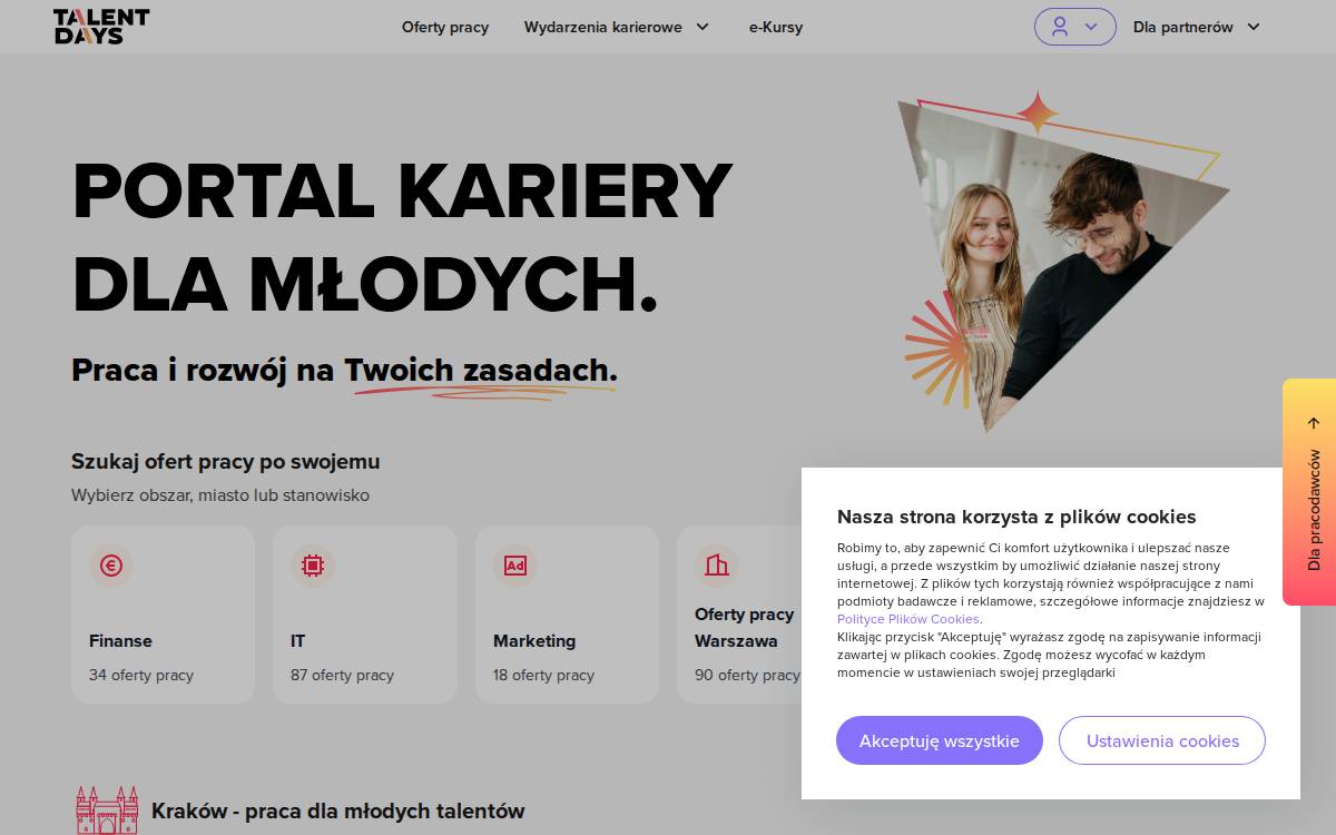 Absolvent website preview