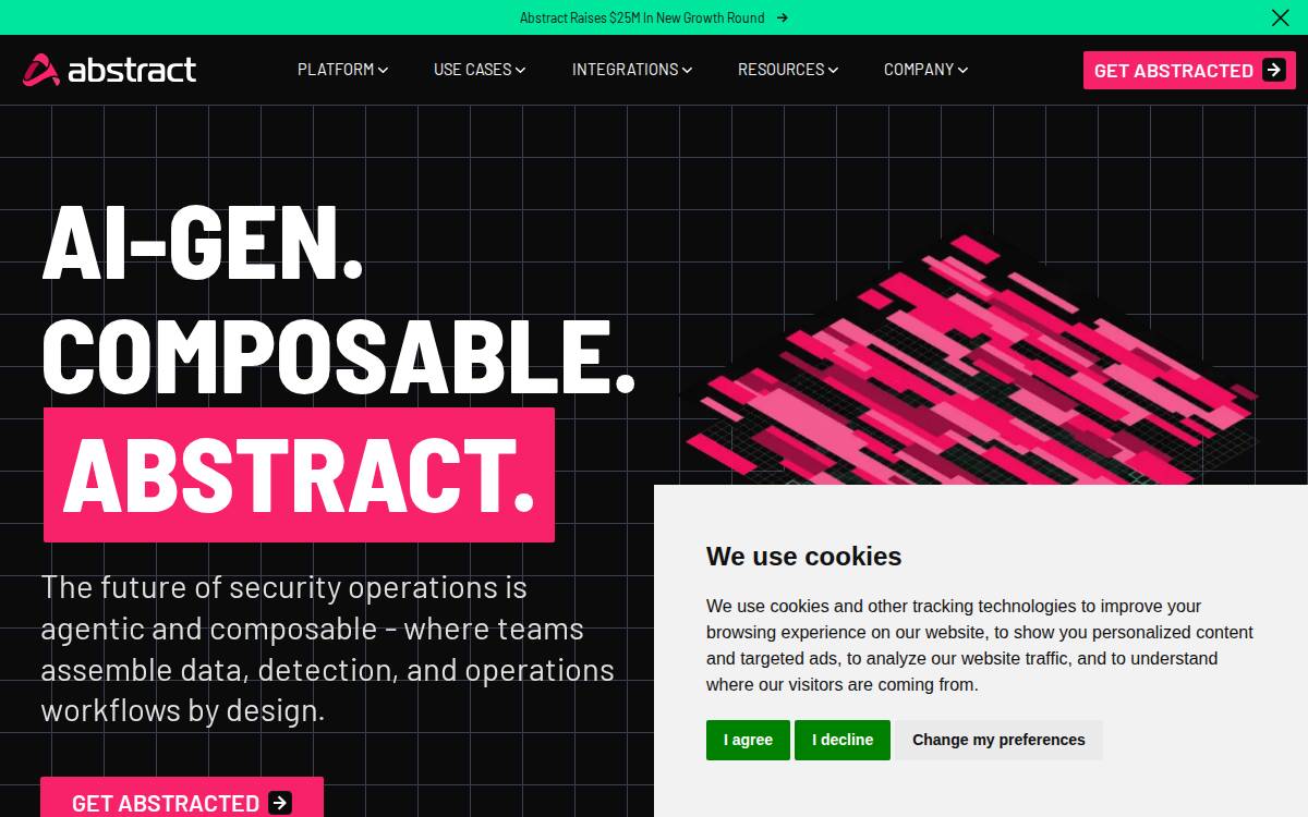 Abstract website preview