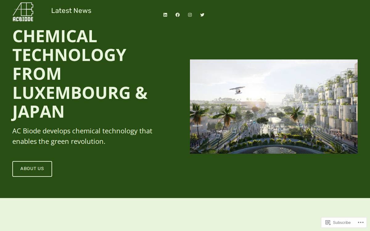 AC Biode website preview