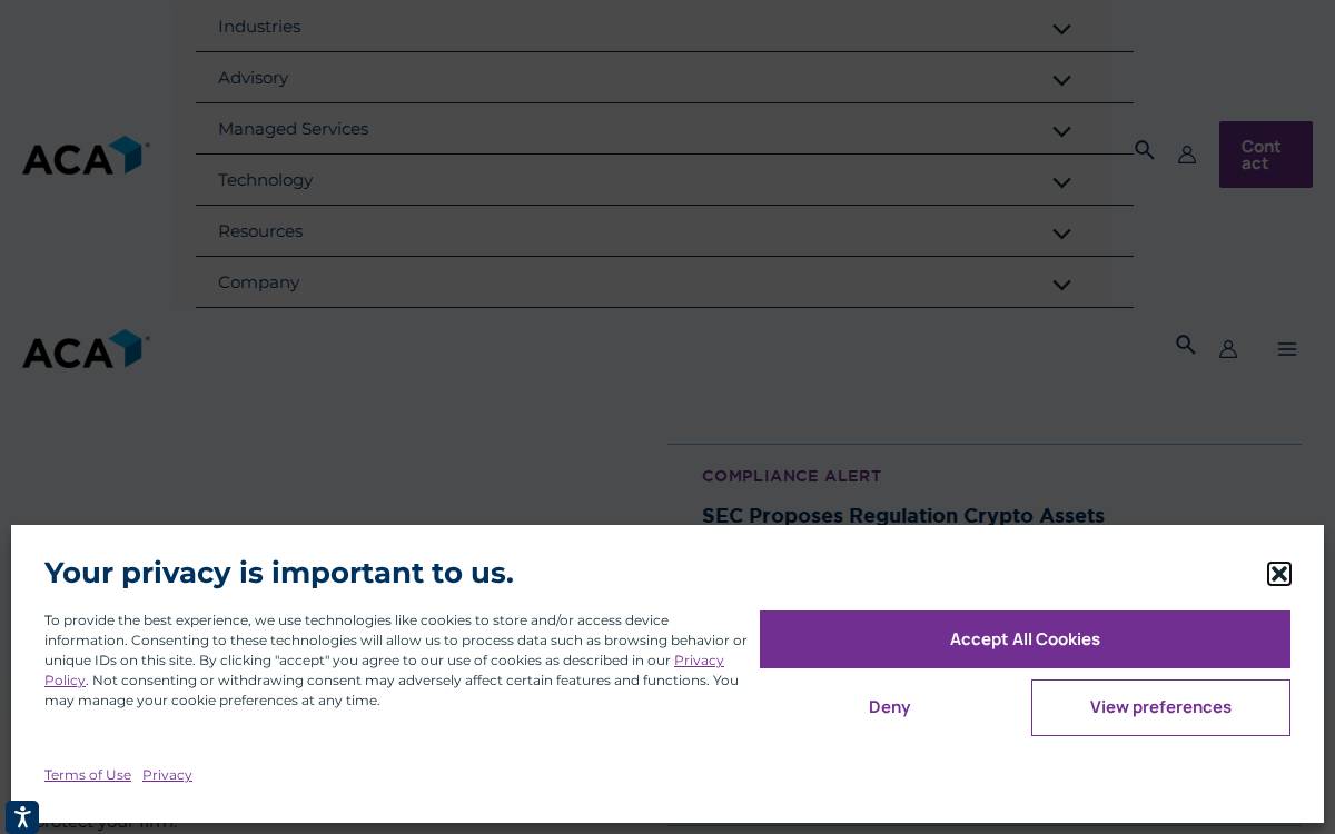 ACA Group website preview