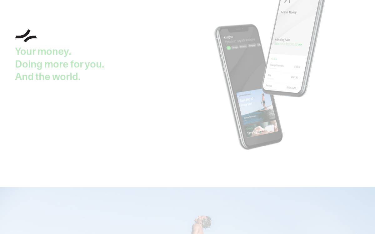Acacia Money website preview