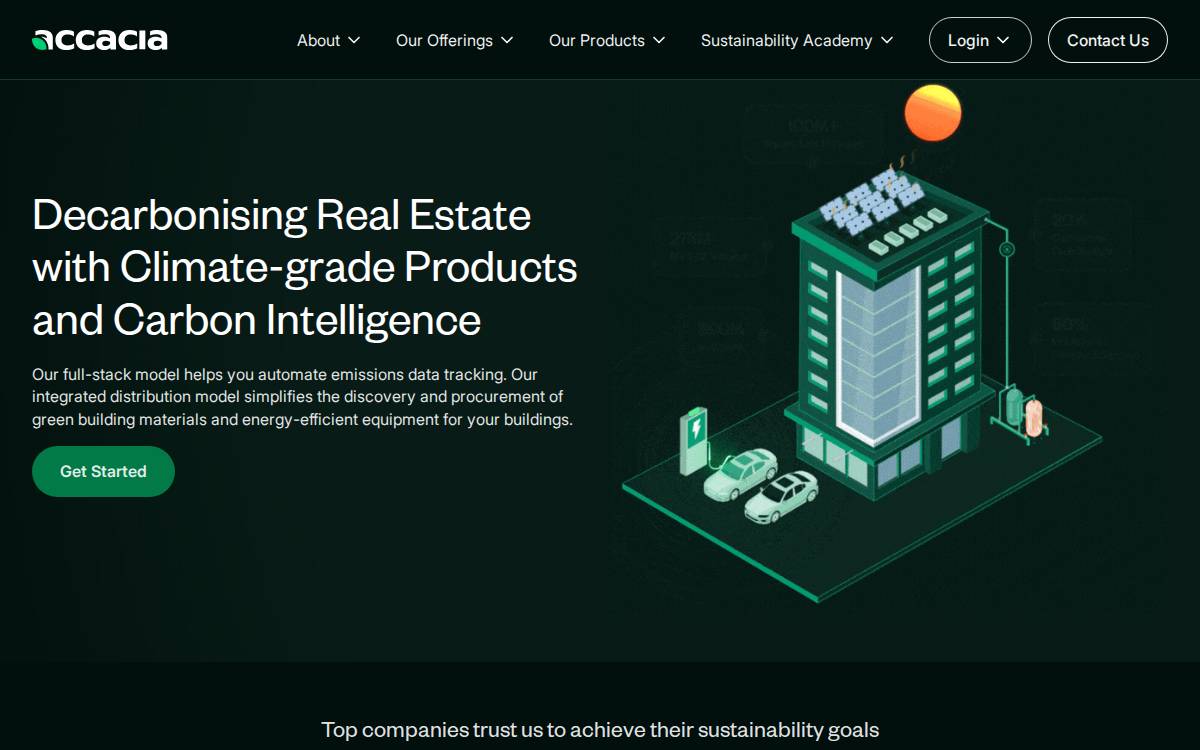Accacia website preview