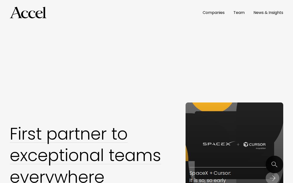 Accel Europe website preview
