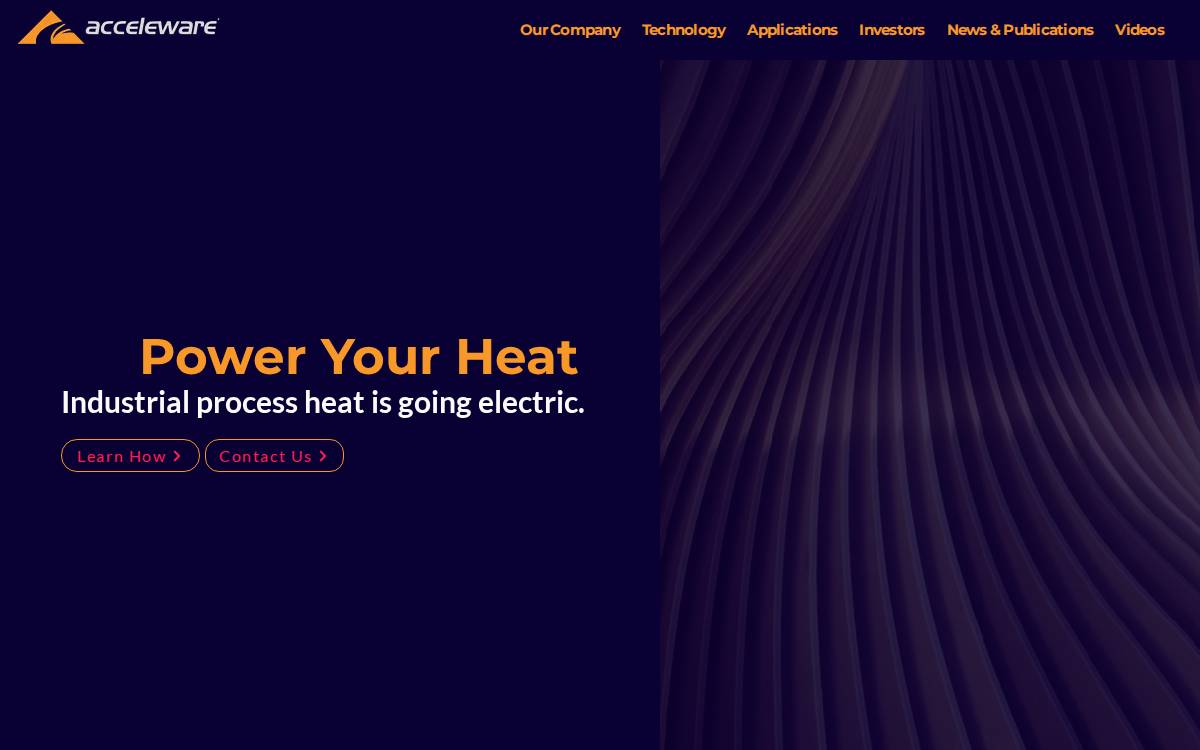 Acceleware website preview