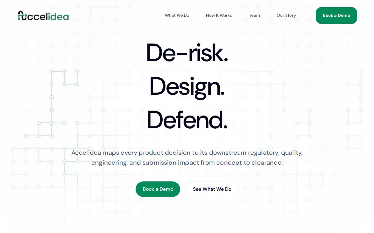 Accelidea website preview