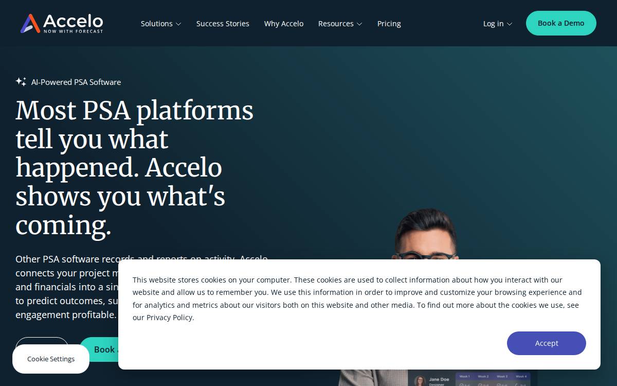 Accelo website preview