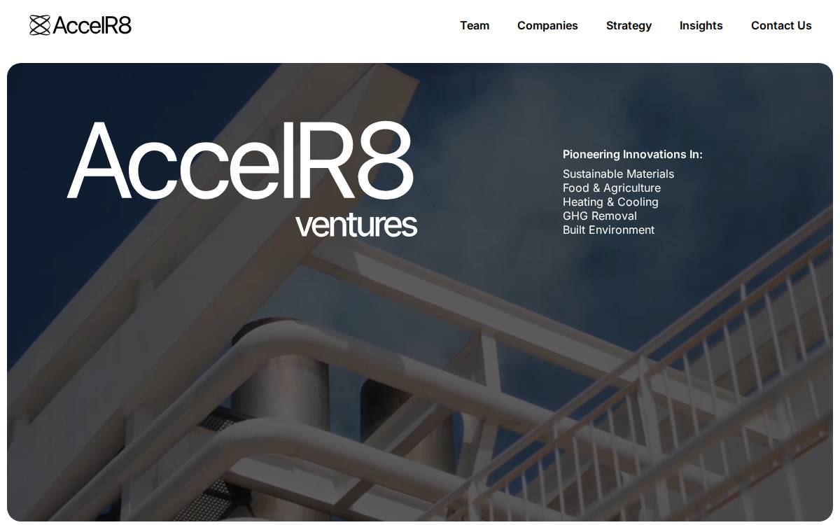 ACCELR8 website preview