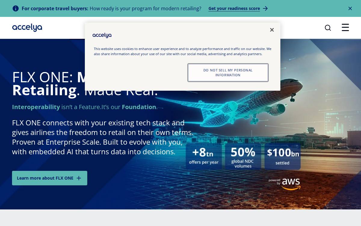 Accelya website preview