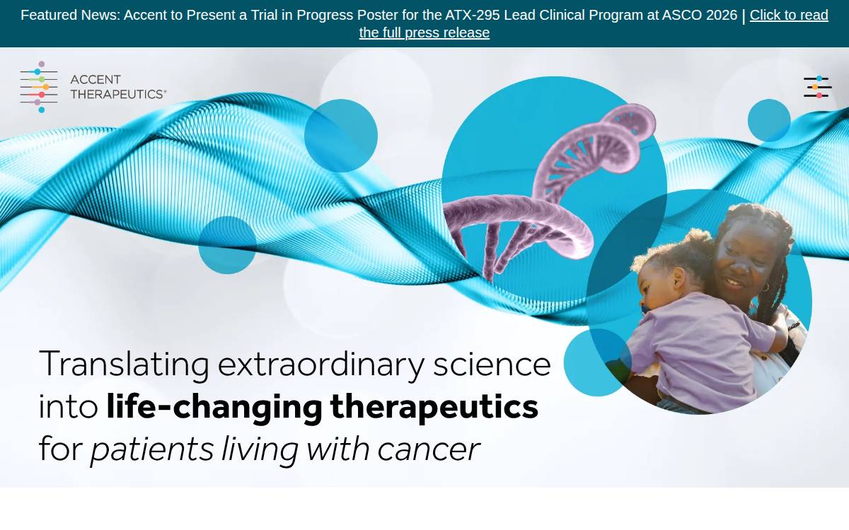 Accent Therapeutics website preview