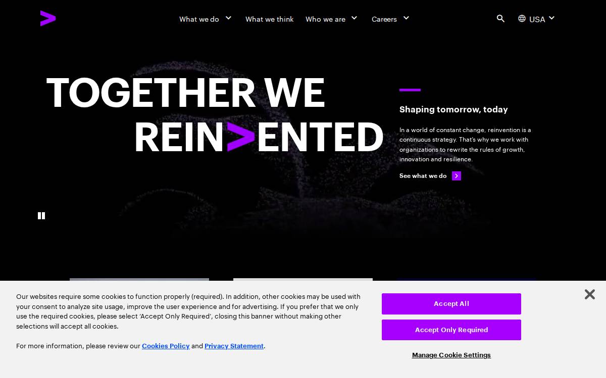 Accenture website preview