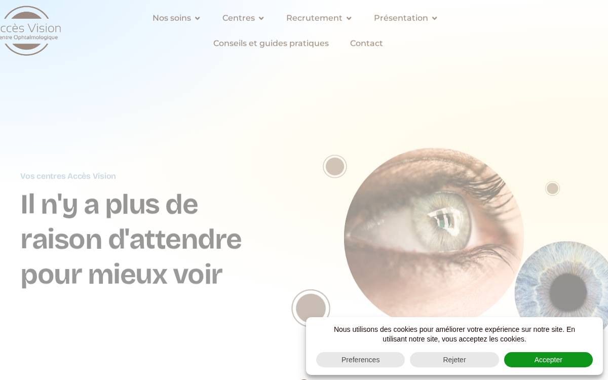 Accès Vision website preview