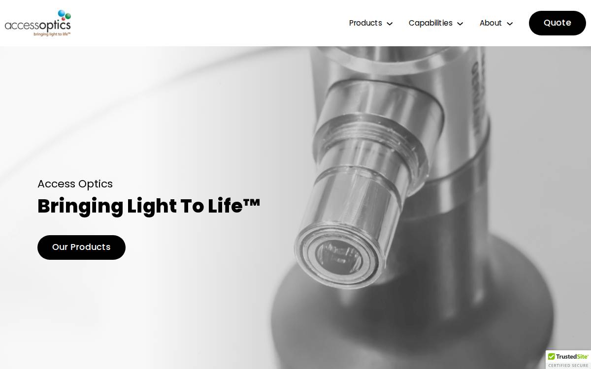 Access Optics website preview