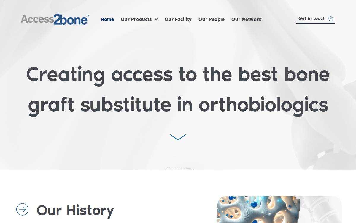 Access2Bone website preview