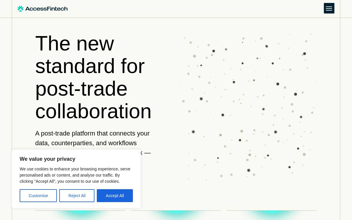 Access Fintech website preview