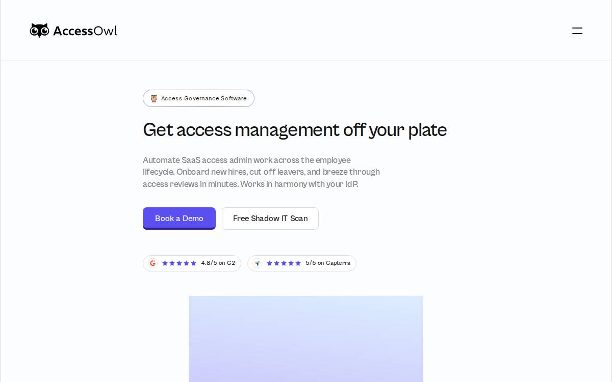 AccessOwl website preview