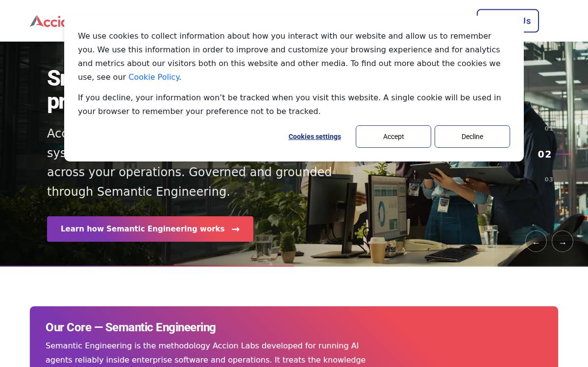 Accion Labs website preview