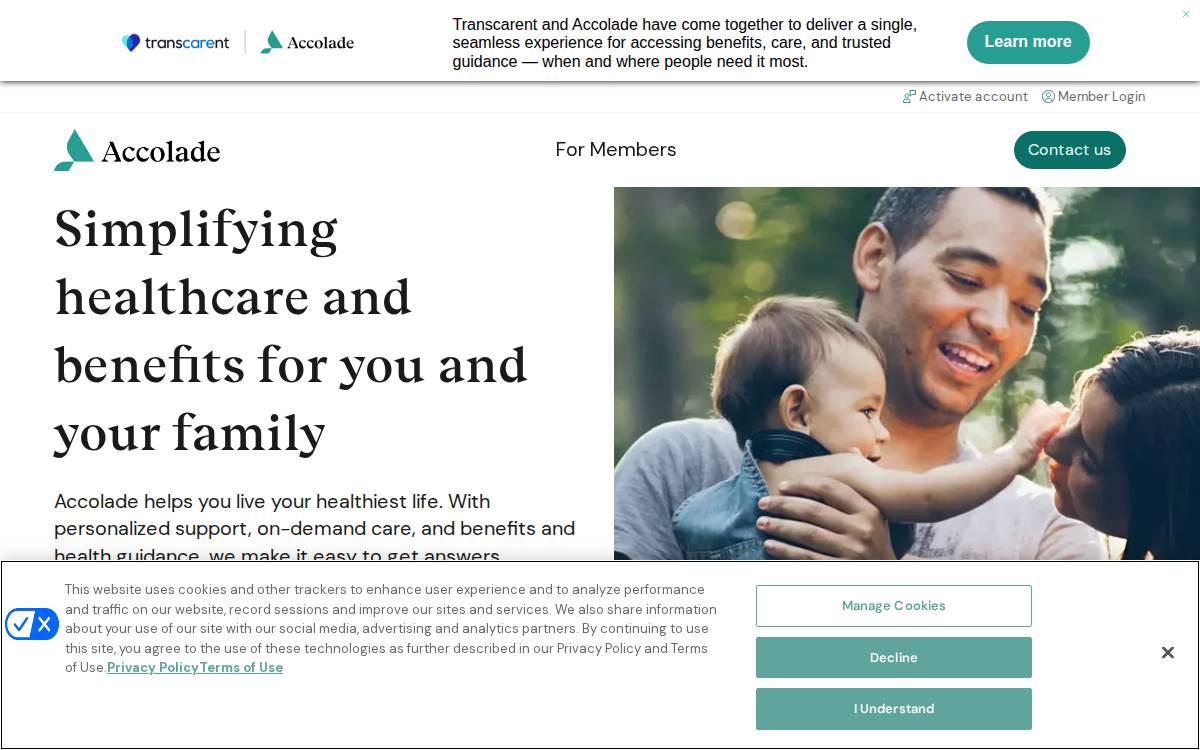 Accolade website preview