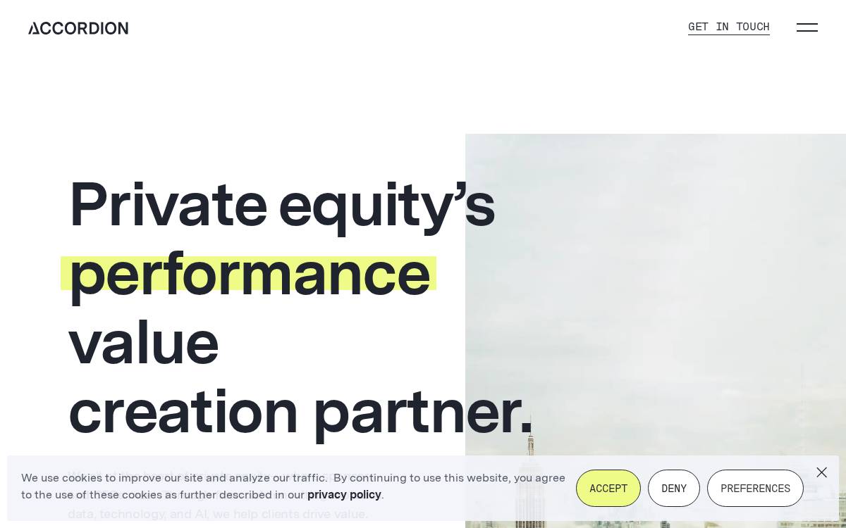Accordion website preview