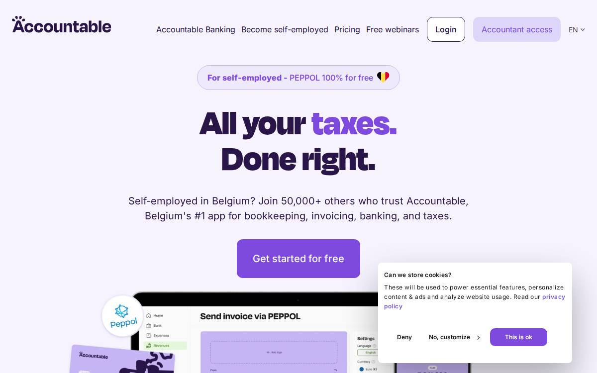 Accountable website preview