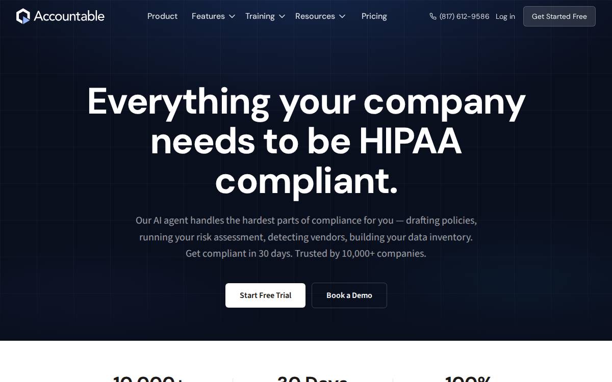Accountable website preview