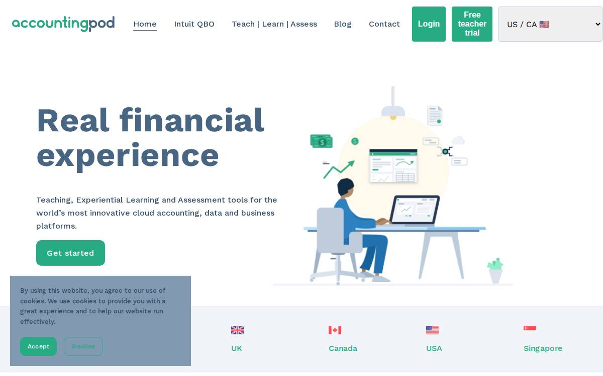 Accounting Pod website preview