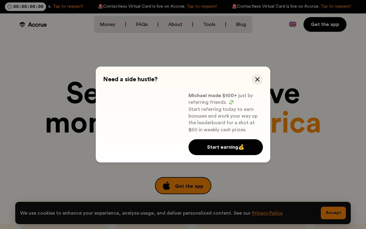 Accrue website preview