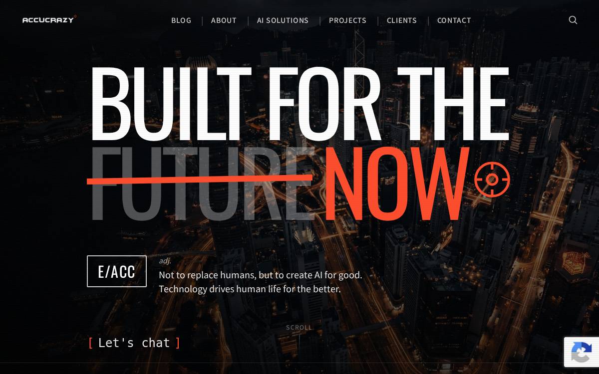 Accucrazy website preview