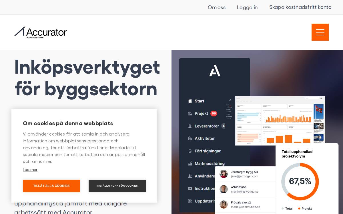 Accurator website preview