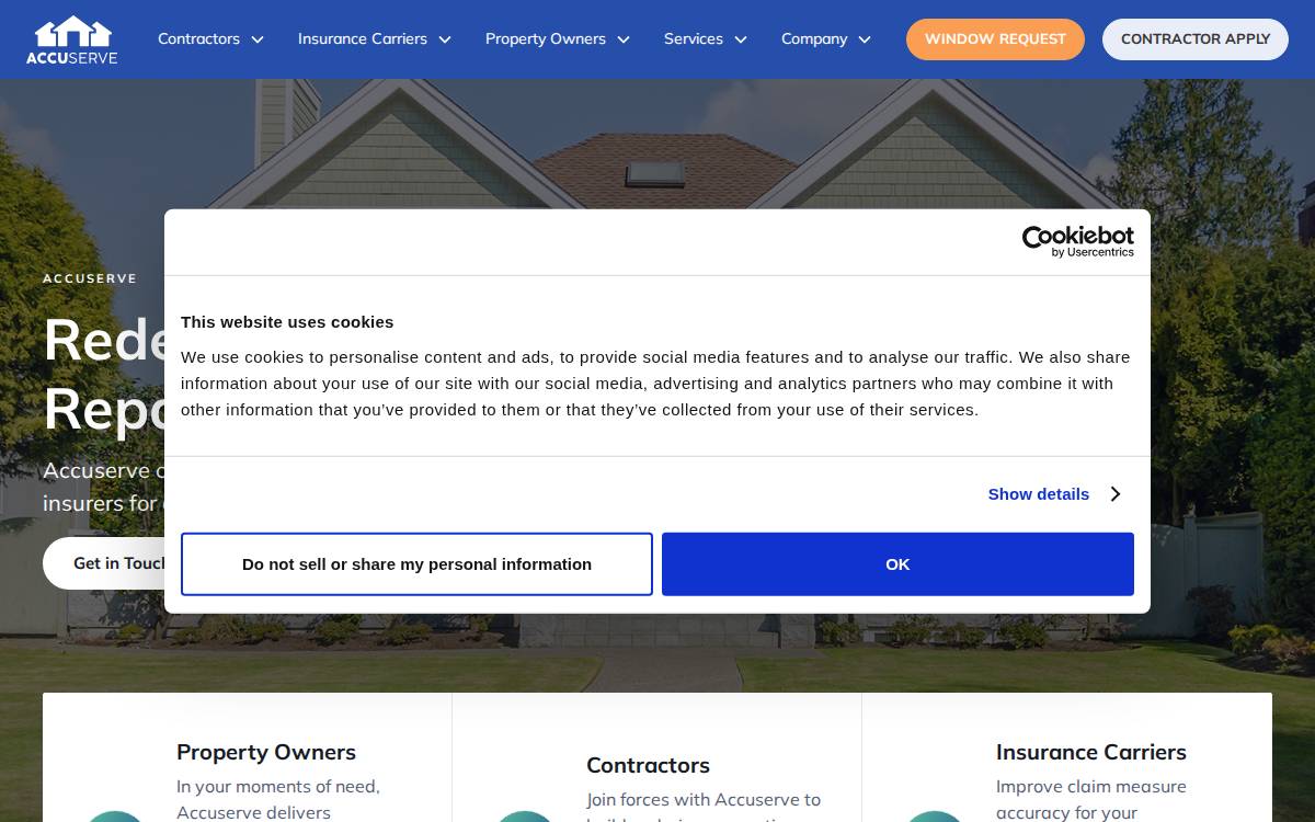 Accuserve website preview