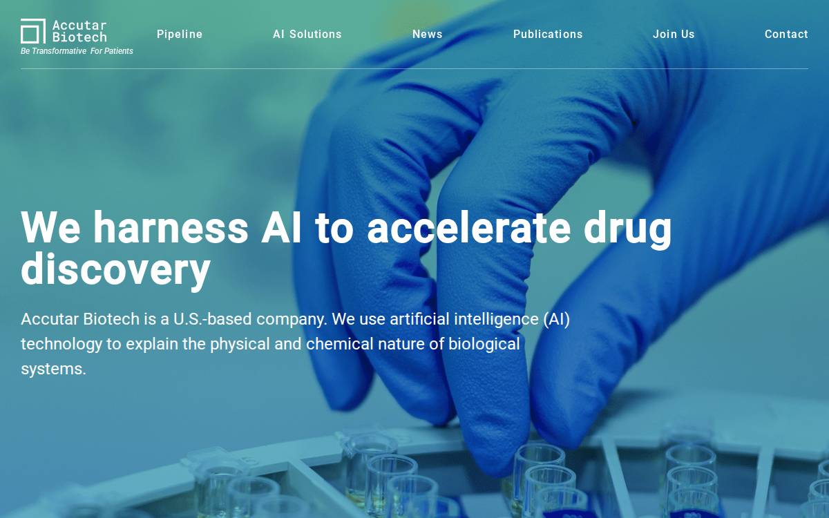 Accutar Biotech website preview