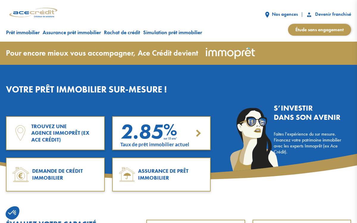 Ace Crédit website preview