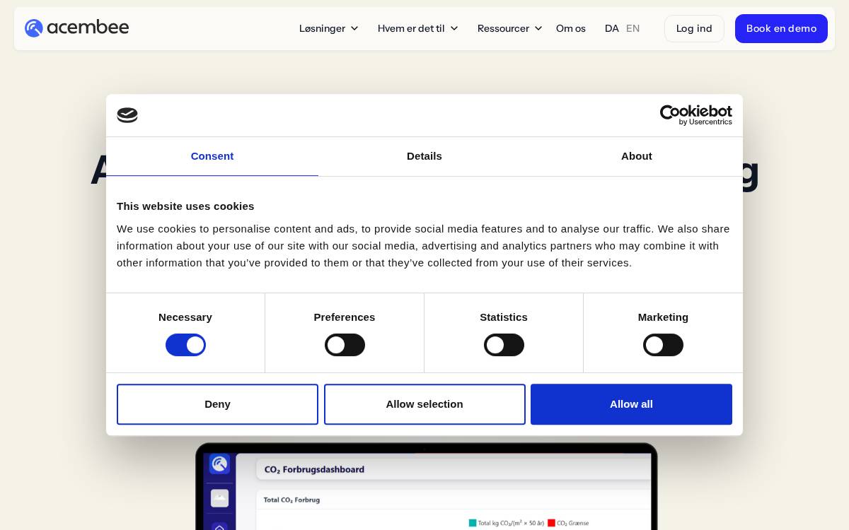 Acembee website preview