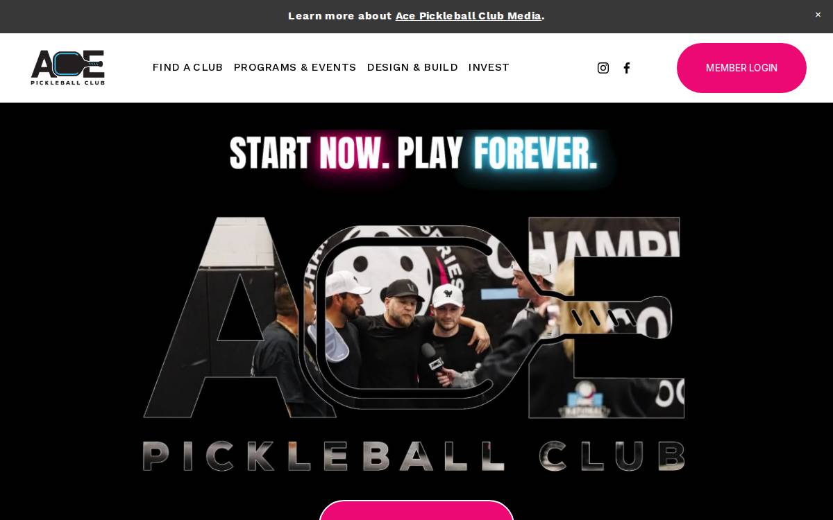 Acepickleballclub website preview