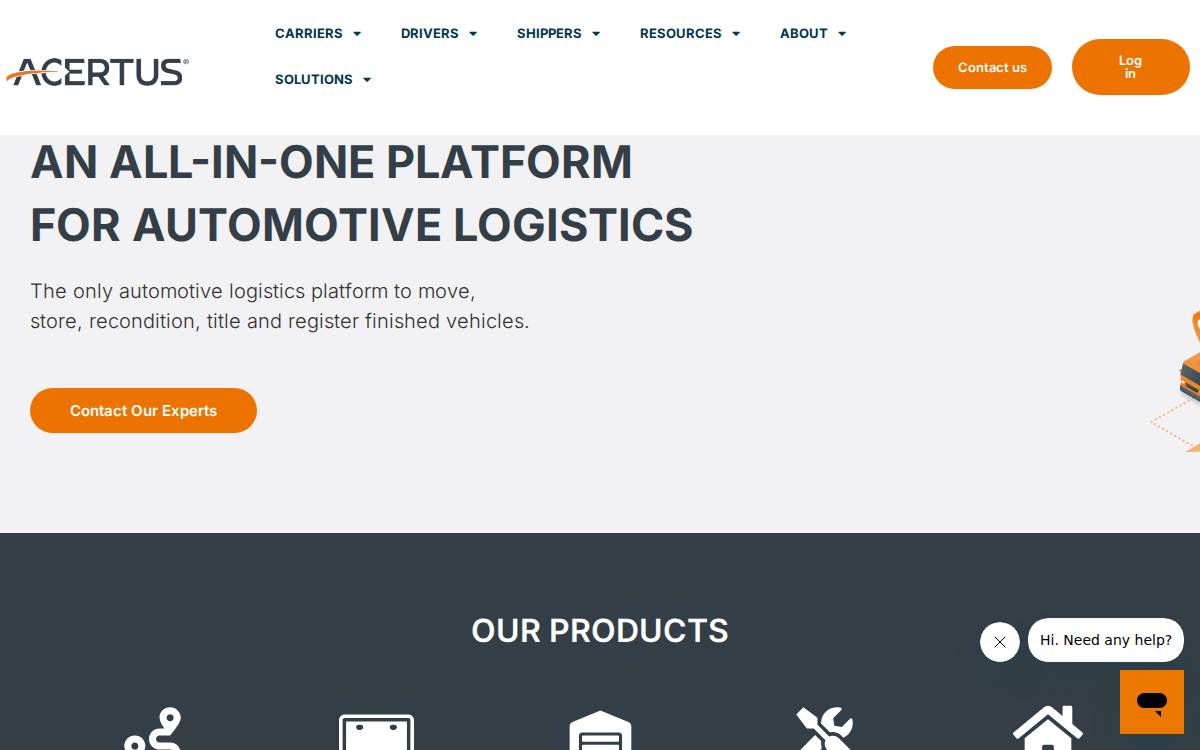 Acertusdelivers website preview