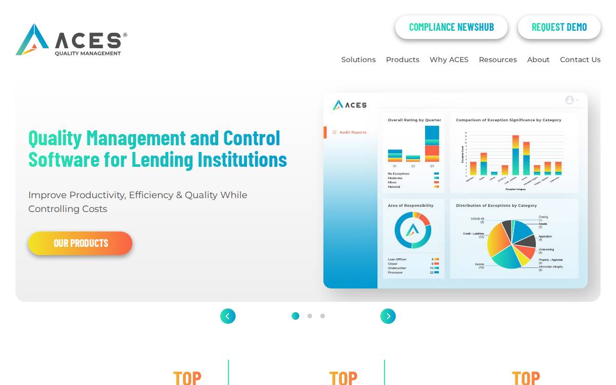 ACES Quality Management website preview