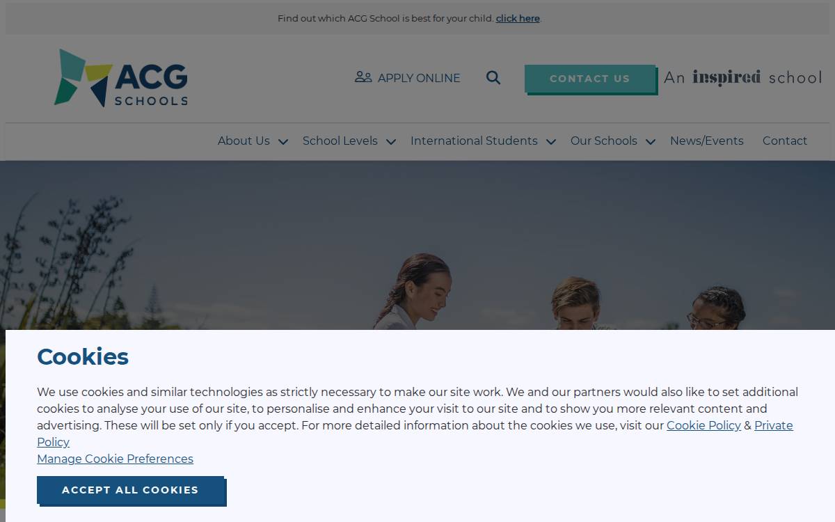 Acgedu website preview
