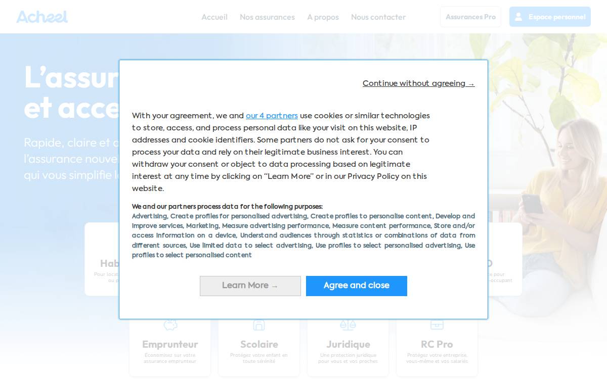 Acheel website preview