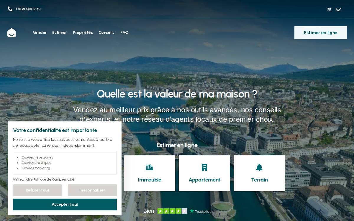 Acheteur website preview