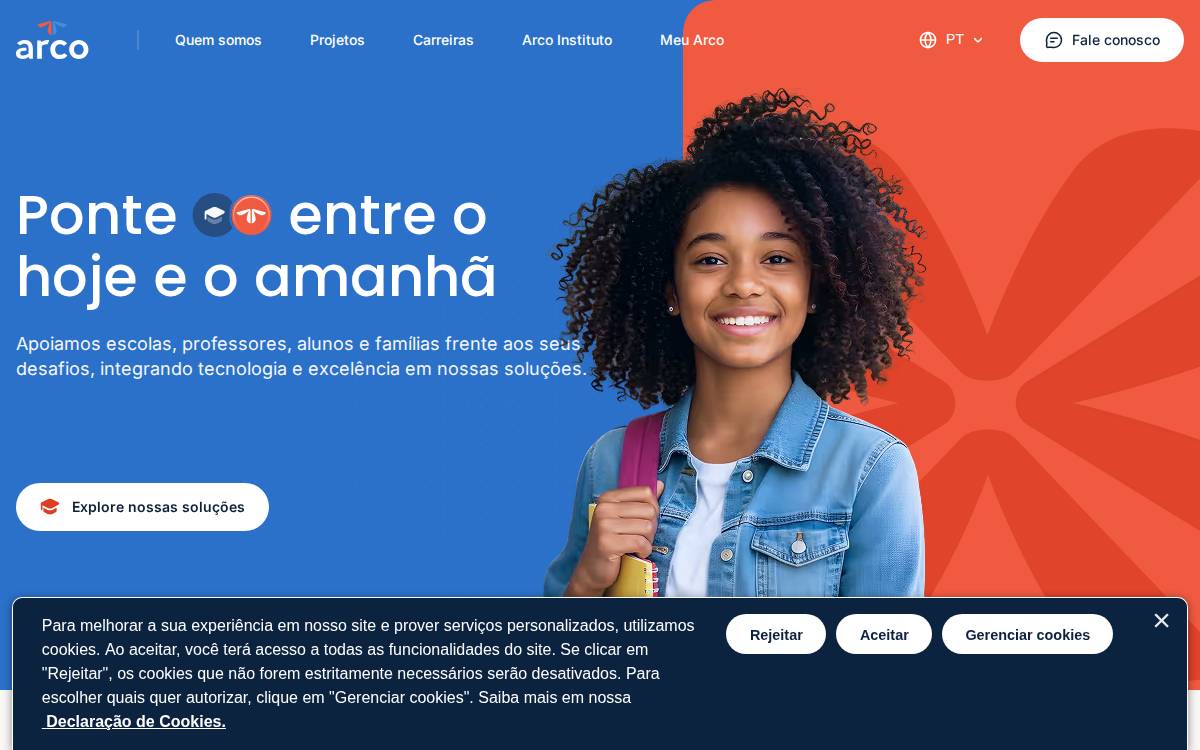 Achieve (Arco Educacao) website preview