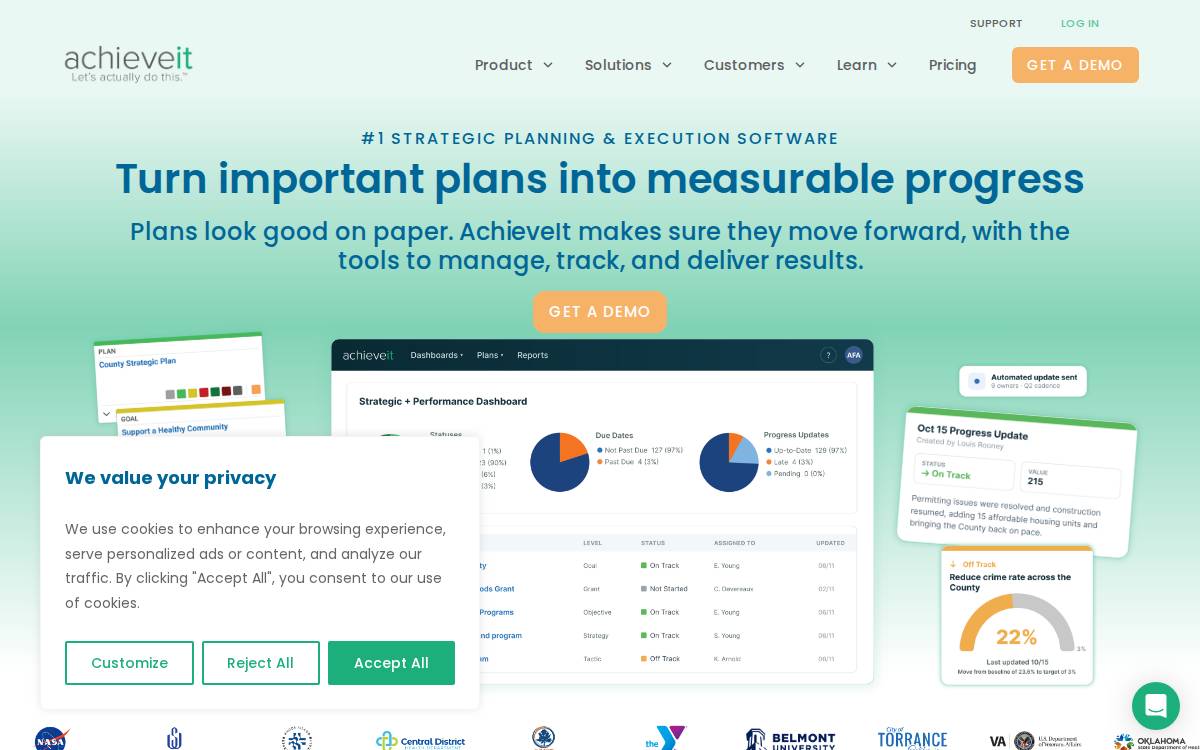 AchieveIt website preview