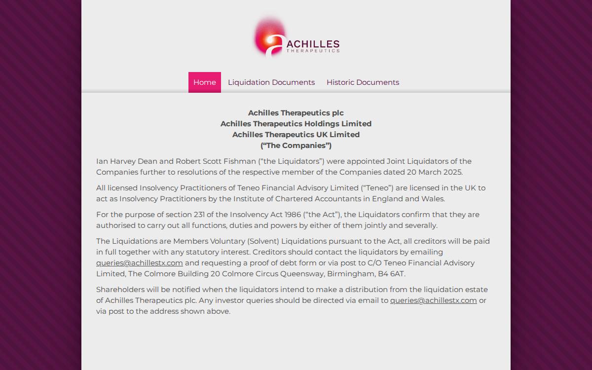 Achillestx website preview