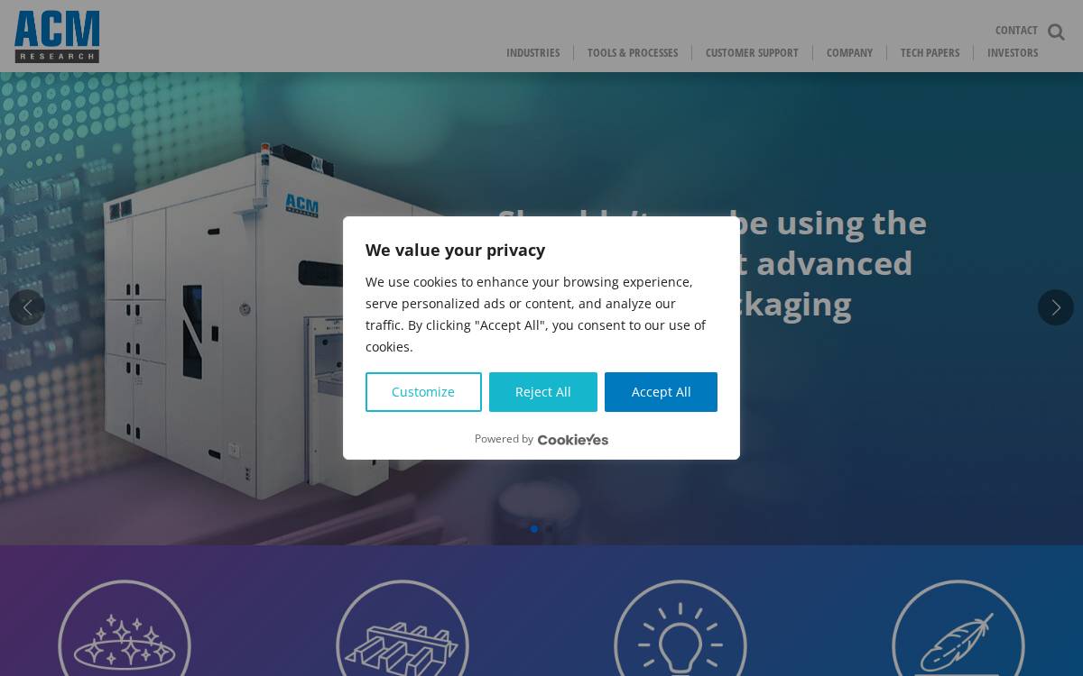 ACM Research website preview